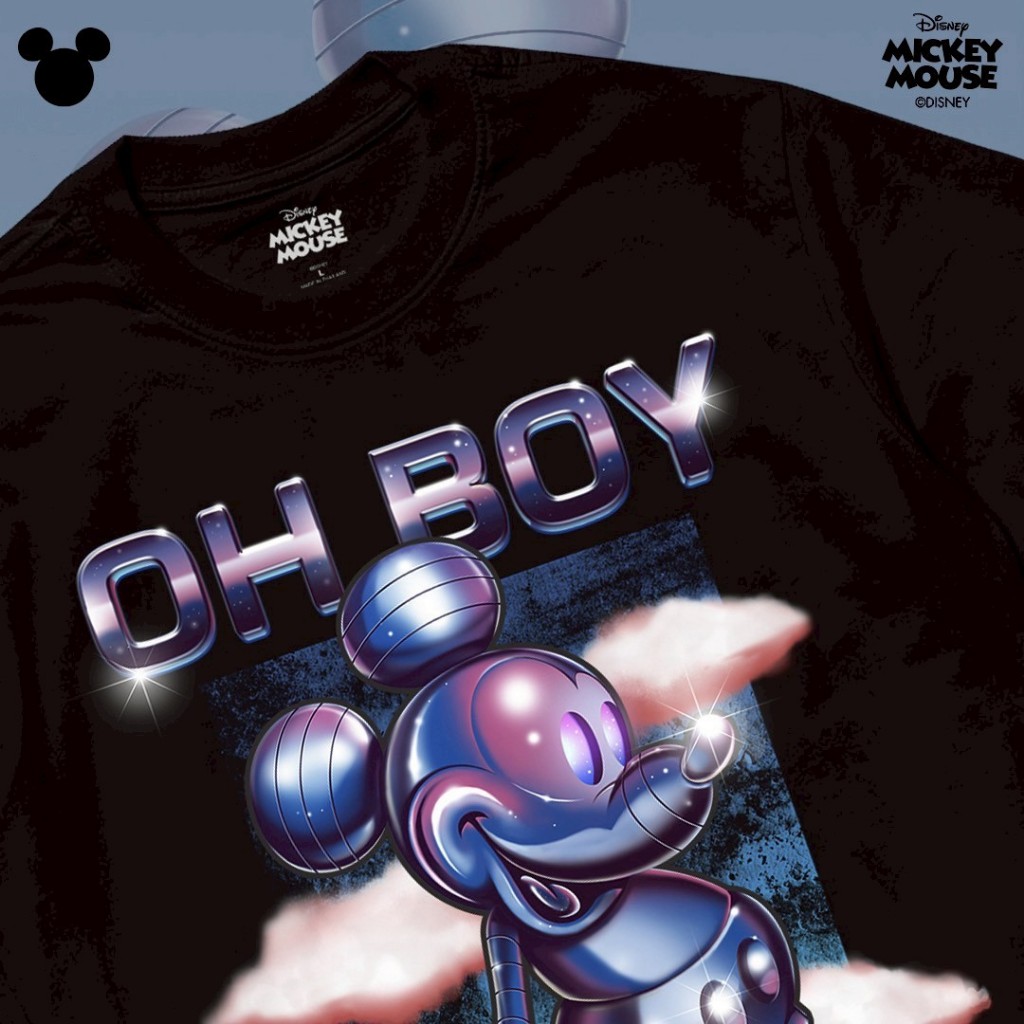 Power 7 Shop เสื้อยืดการ์ตูน มิกกี้เมาส์ ลิขสิทธ์แท้ DISNEY (MKX-261) - รูปที่ 2