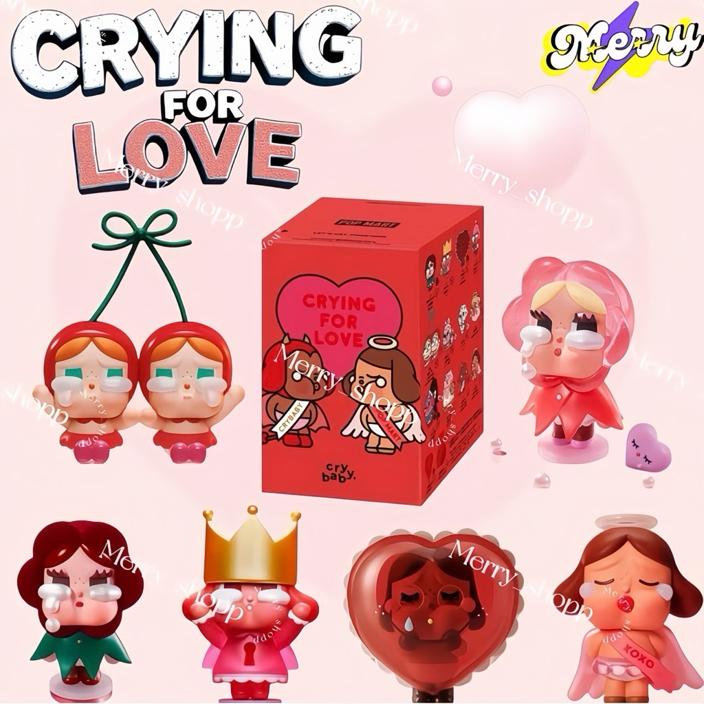 🌟พร้อมส่ง🌟CRYBABY Crying For Love Series Figures เช็คการ์ดและจุ่มใหม่