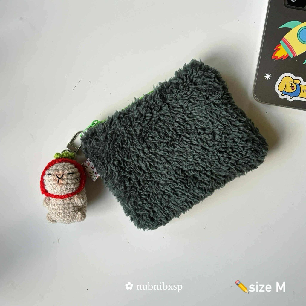 mini fluffy bag˚ ༘ | ใส่แอร์พอร์ต ใส่เหรียญ ของปุ๊กปิ๊กน่ารัก - รูปที่ 3