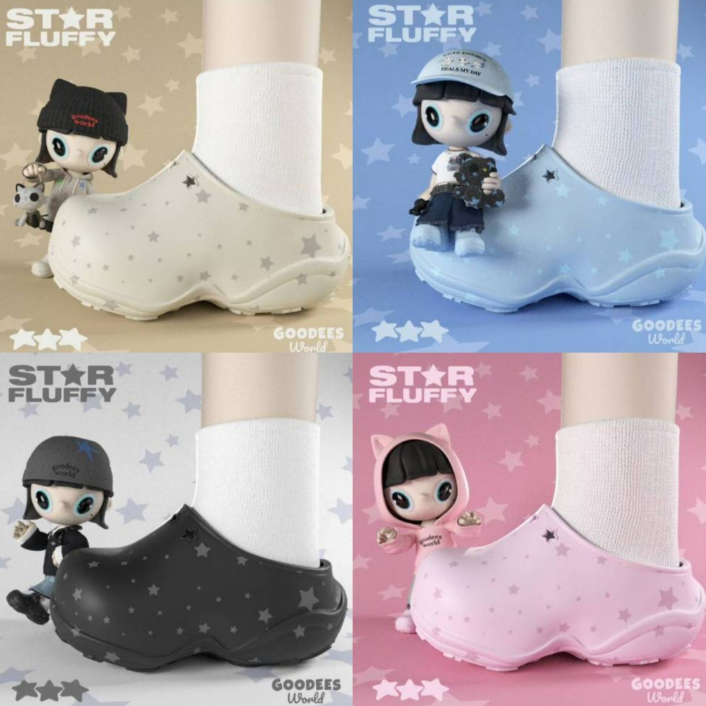 [Pre-order]GOODBAI GOODEES Star Fluffy รองเท้าแตะดาว 2025 Clicko DIY ของไป๋จิงถิง จากช็อปโดยตรง แท้ ช็อปเท่านั้นค่าาาา