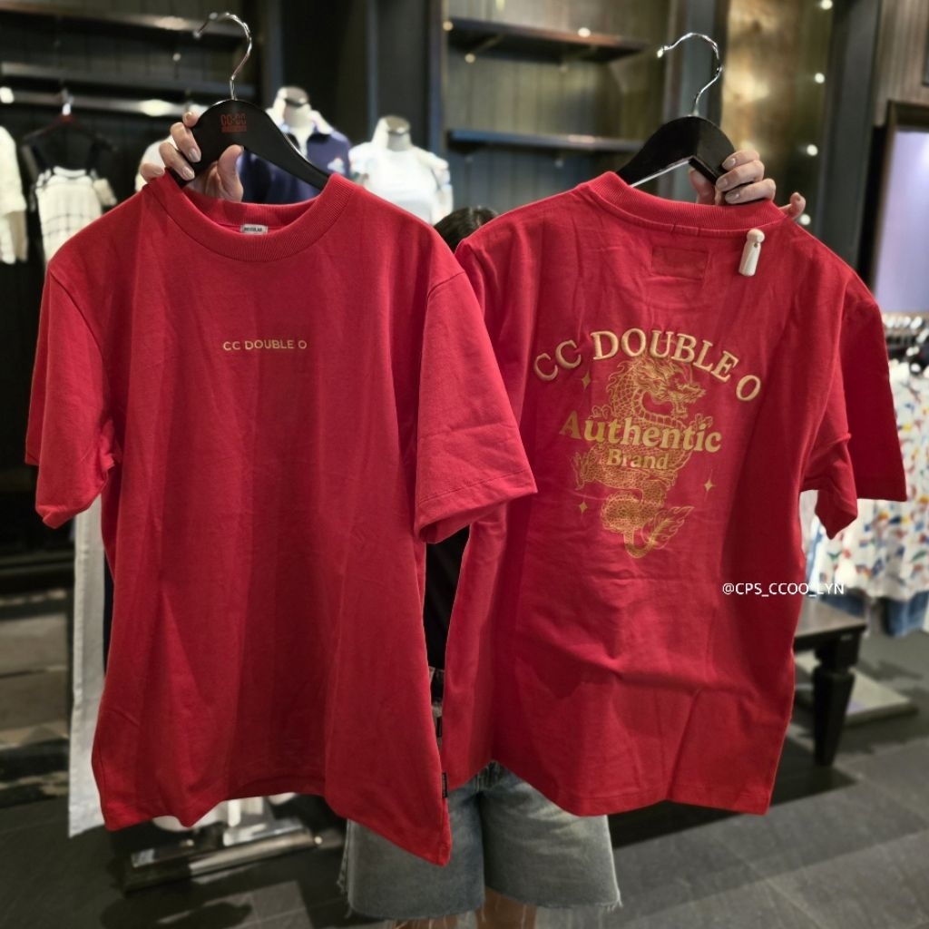 🛍 เสื้อยืด CC DOUBLE O CCOO ผู้ชาย คอลใหม่ล่าสุด ของแท้💯% จัดส่งพร้อมถุงShop