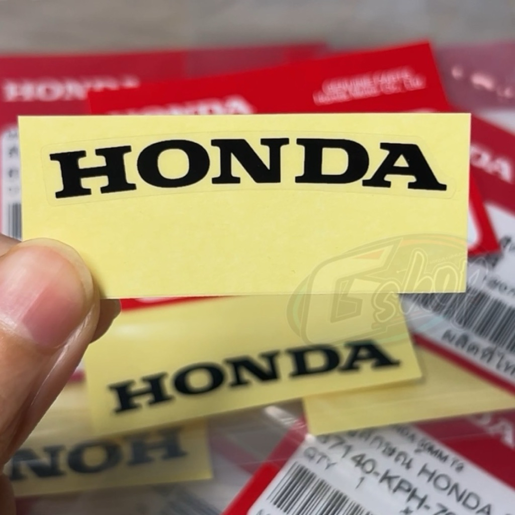 สติ๊กเกอร์ Honda Wave125i สีดำ(50มม.) ติดฝาปิดท้ายเบาะ (87140-KPH-700ZB)