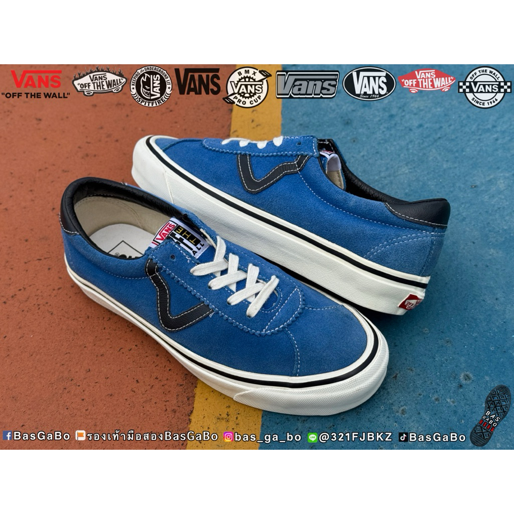 VANS STYLE 73 DX ANAHEIM FACTORY-BLUE รองเท้ามือสอง รองเท้ามือสองของแท้ Vansมือสอง รองเท้าVans รองเท