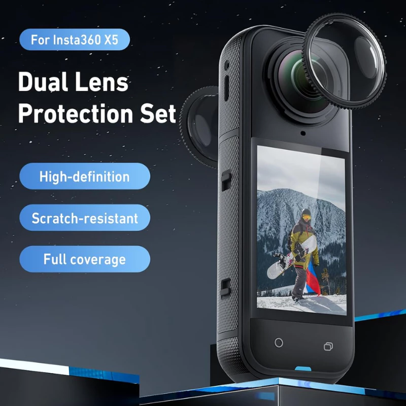 Telesin Insta360 X5 ชุดป้องกันเลนส์ Lens Guards thumbnail 4