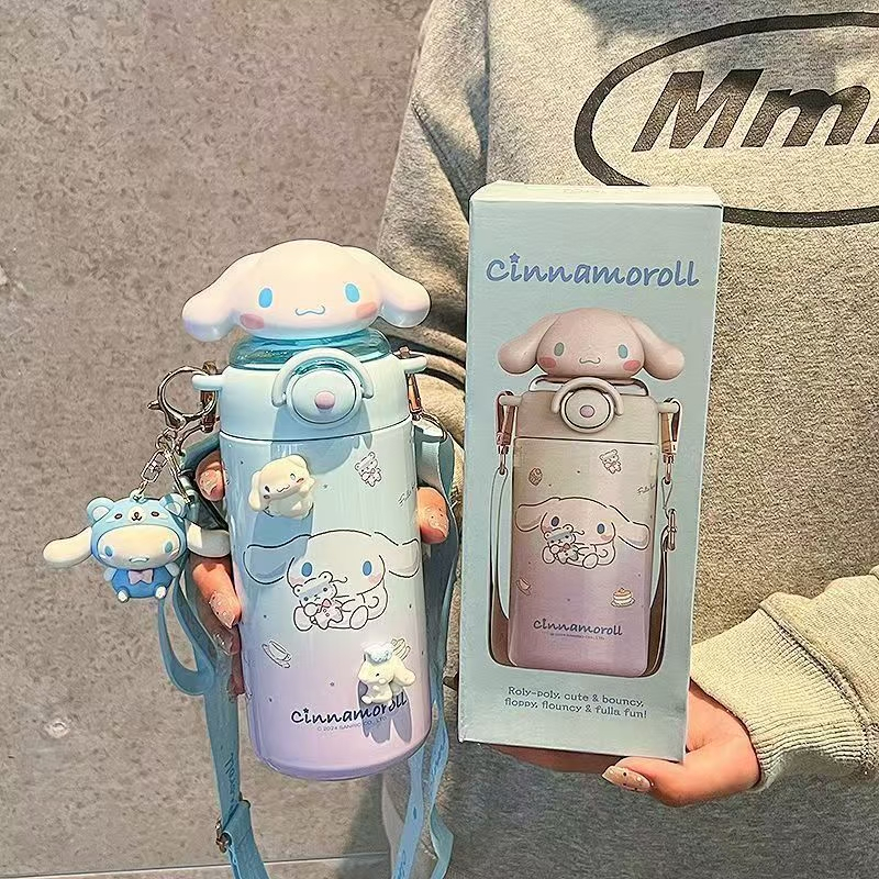 พร้อมส่ง กระติกน้ำสายสะพายเด็ก เกรดพรีเมี่ยม 316 หลอดเด้ง - รูปที่ 2