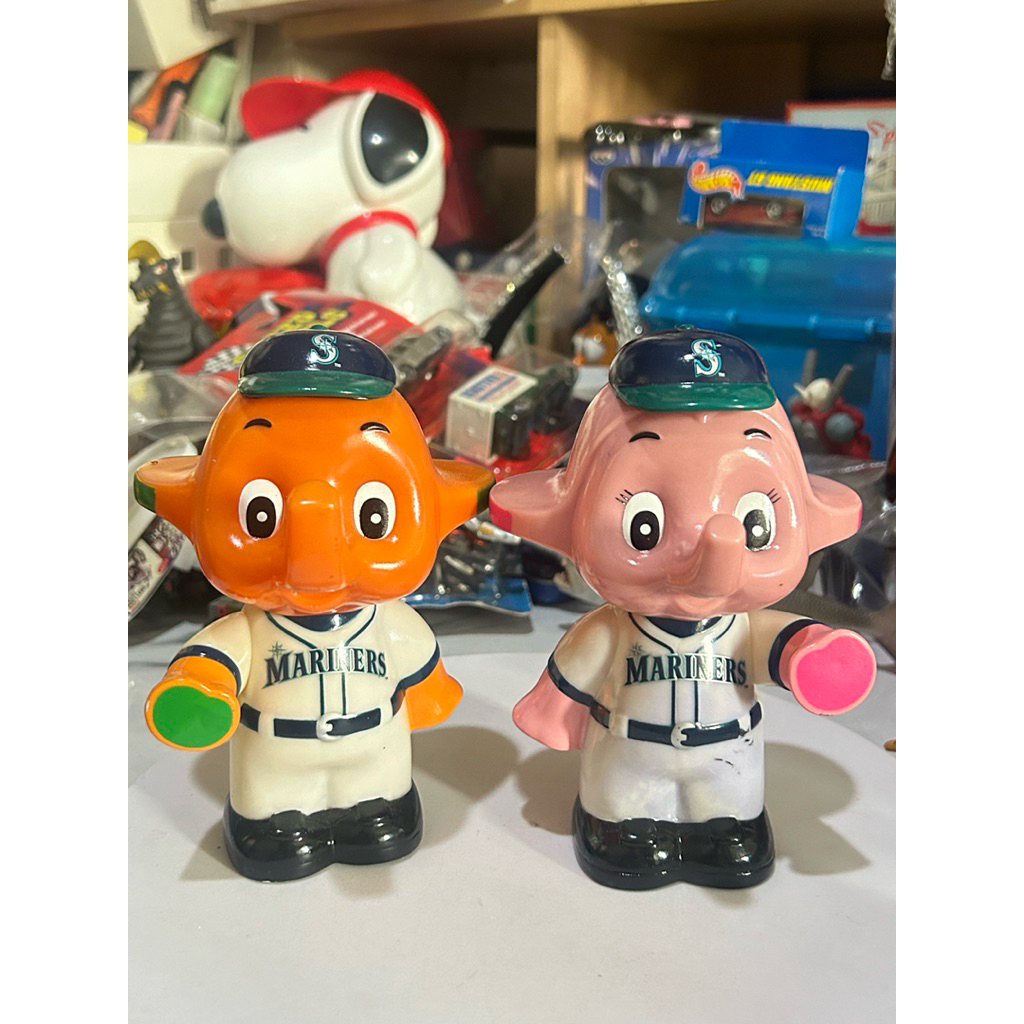 งานเก่า วินเทจ ช้าง Sato-Chan Piggy Bank Soft Vinyl Coin Bank