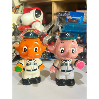 งานเก่า วินเทจ ช้าง Sato-Chan Piggy Bank Soft Vinyl Coin Ban…