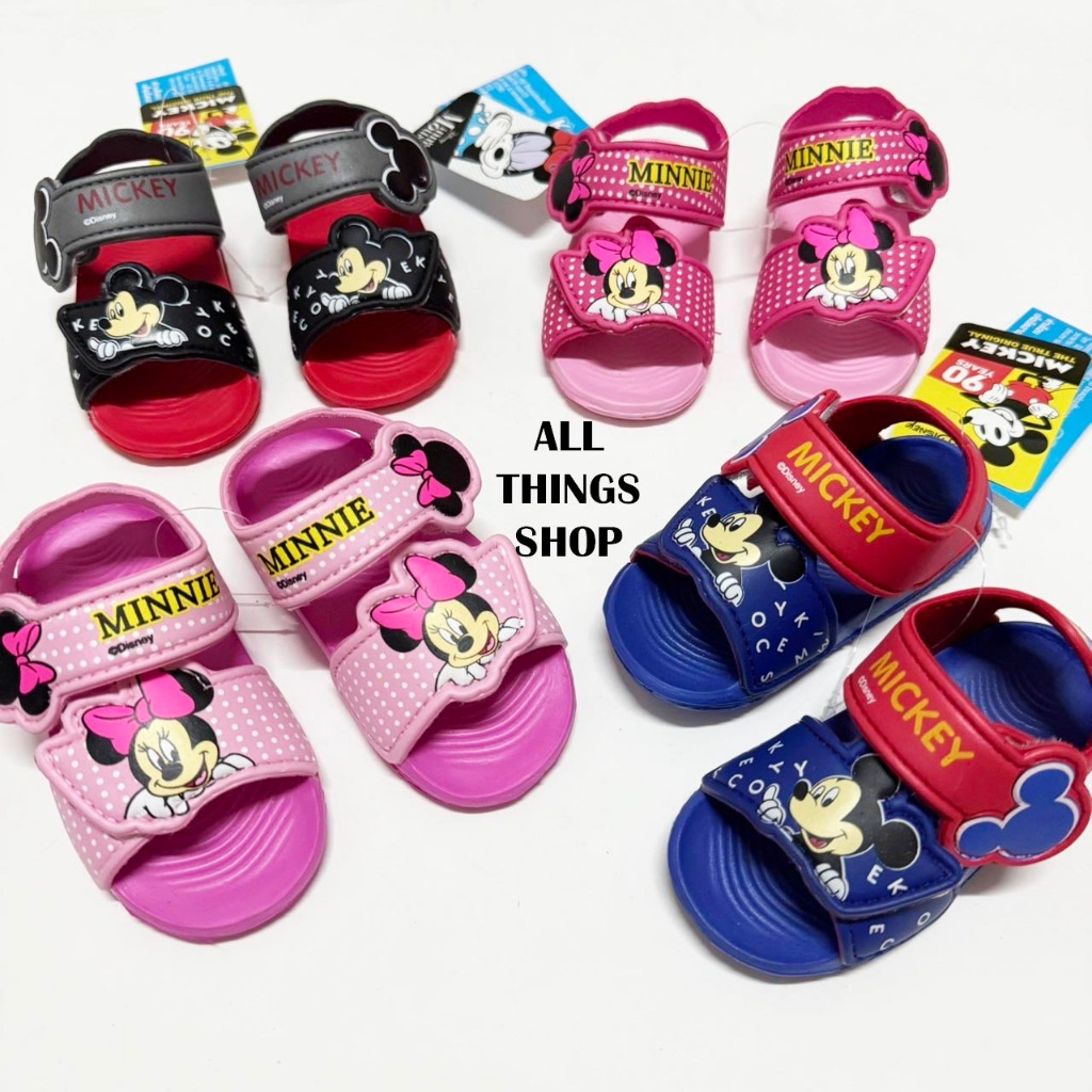 KENTA MK33 MN33 รองเท้ารัดส้นเด็ก หัดเดิน Minnie & Mickey MOUSE รุ่นเบา