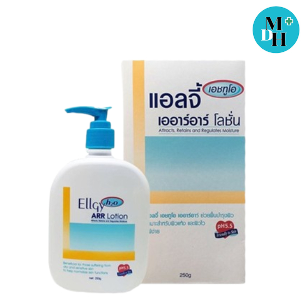 Ellgy H2O ARR Lotion แอลจี้ เอชทูโอ เออาร์อาร์ โลชั่น สำหรับผิวแห้ง ผิวแพ้ง่าย ขนาด 250 กรัม 07586