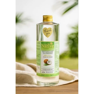 [ผลิตใหม่ 06/2026] Native ฝาทอง 515ml ไม่มีปั๊ม [ฟรีสบู่ 8g] เนทีฟ น้ำมันมะพร้าว น้ำหอม coconut oil