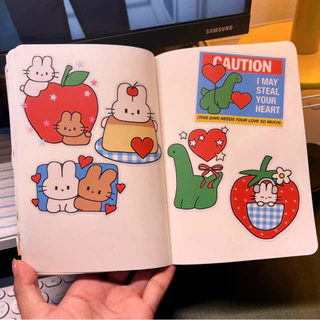 (Sticker Flake) Babidi & Kevin Ver.1 สติกเกอร์ไดคัทแยกชิ้น แบบใสพิมพ์ทึบ