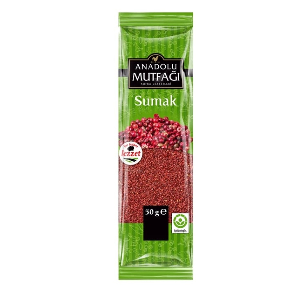 Sumac Spice Powder เครื่องปรุงรส ตุรกี Sumak  เครื่องเทศตะวันออกกลาง  ขนาด 50 กรัม Exp. 12 2026  พร้อมจัดส่ง