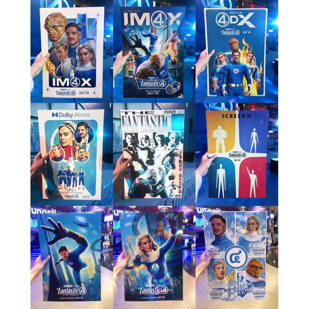 (ทักขอลด30%) โปสเตอร์ The Fantastic 4: First Steps แฟนทาสติกโฟร์ Poster จาก Major Cineplex