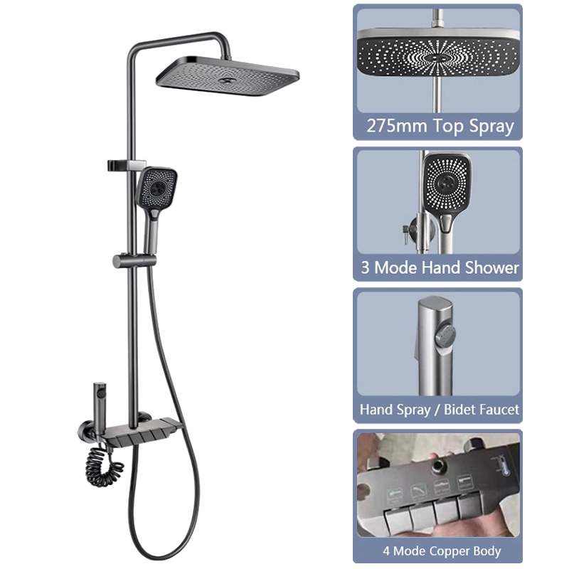 shower head set rain shower head shower head set 4 in 1 shower head mounted high pressure shower hea