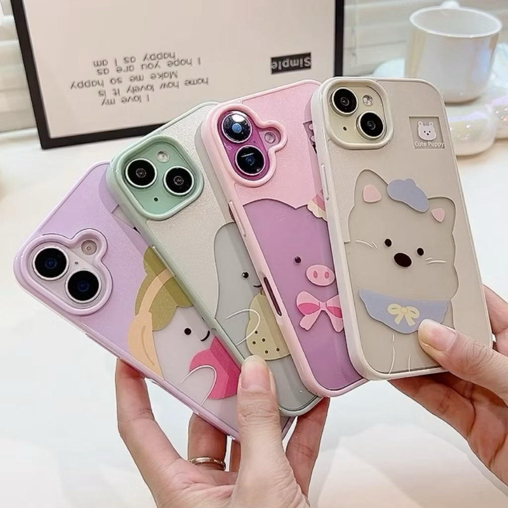 IP15PROMAX {ส่งจากไทย} เคสอะคริลิค สกรีนลาย สำหรับ ไอโฟน i12pro i14 i14plus i15plus i15promax