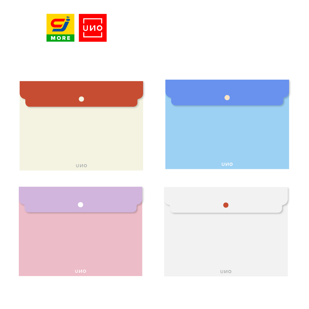 UNO แฟ้มกระดุม A4 ทูโทน รุ่น 029