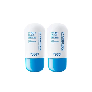 [แพ็คคู่] MizuMi UV Water Serum SPF50+ PA++++ 40g No.1 Best Selling Sunscreen เซรั่มกันแดด บางเบา ซึมไว ไม่อุดตัน