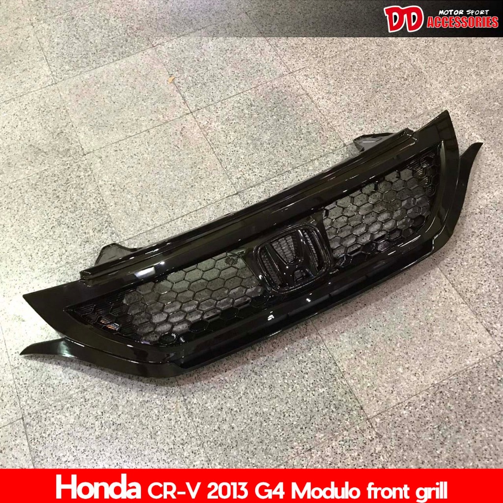 กระจังหน้า CRV 2013 2014 2015  G4 ทรง Mo / MDL สีดำเงา