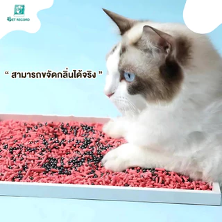 Pet Record ทรายแมวคู่หูอนุภาคดับกลิ่นระงับกลิ่นกายสำหรับทรายแมว เม็ดกำจัดกลิ่นสำหรับทรายแมวเต้าหู้