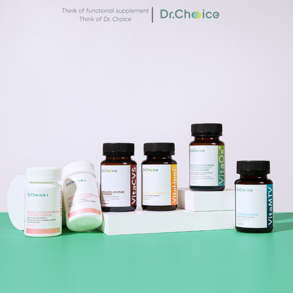 [5 สี 6 ขวด] 2nd Anniversary Set Dr.Choice Thailand [VitaOx+: Reduced Glutathione plus Pycnogenol pl