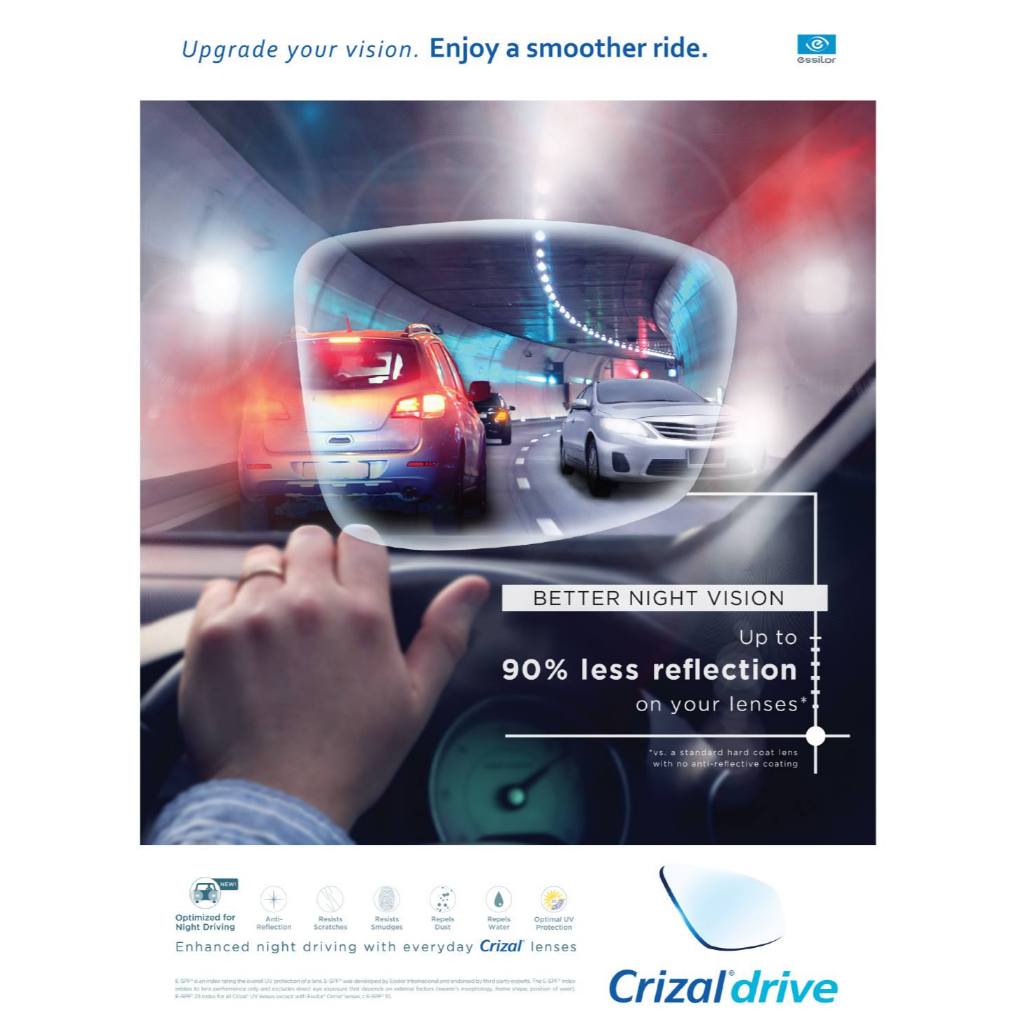 เลนส์ขับรถ ESSILOR CRIZAL DRIVE คุณภาพแท้ 100% จากฝรั่งเศส🇫🇷