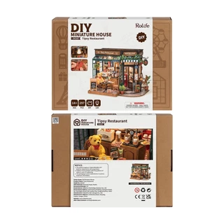 Rolife DIY Miniature Dollhouse : Tipsy Restaurant DG167 โมเดลบ้าน บ้านตุ๊กตา | ของแต่งบ้าน ของเล่นตัวต่อ