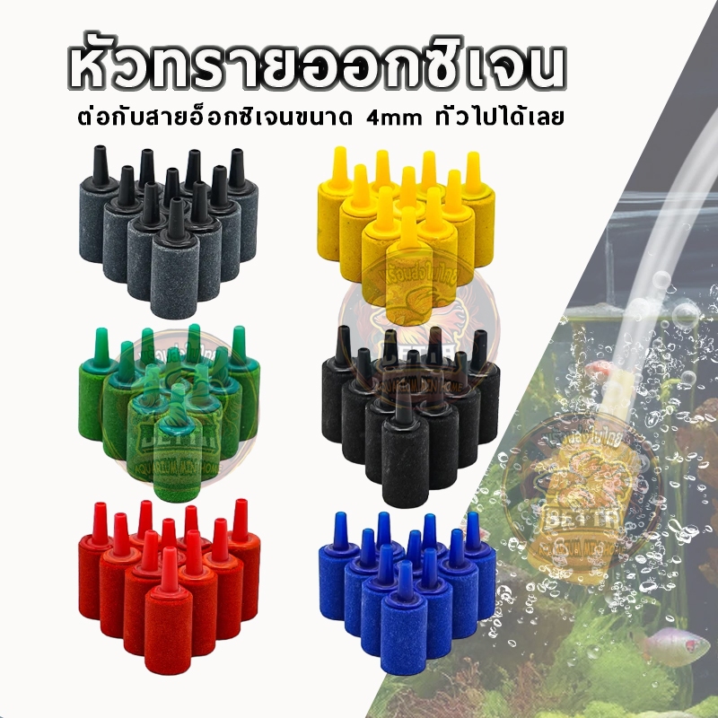 หัวทรายออกซิเจน หัวทรายละเอียด หัวจ่ายอากาศ เพิ่มออกซิเจนในตู้ปลา