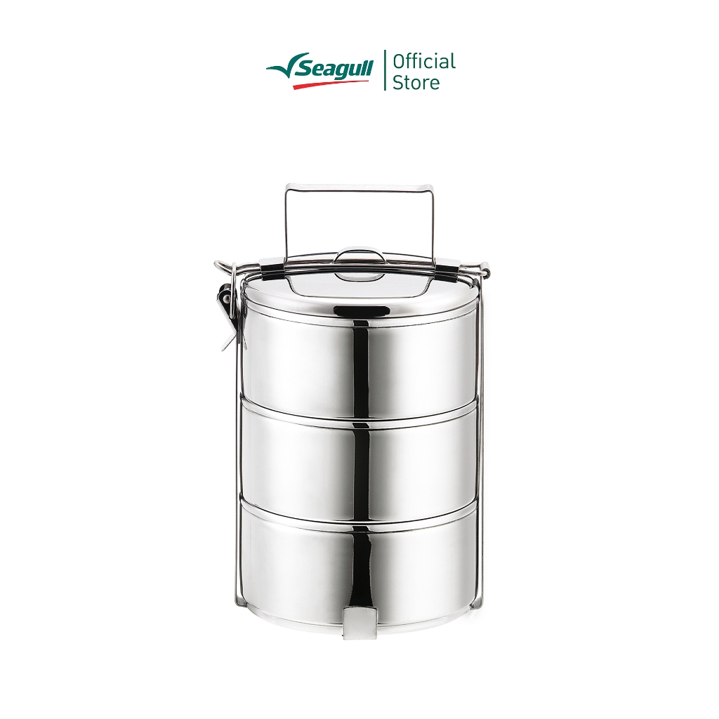 Seagull ปิ่นโต ขนาด 10 ซม. 3 ชั้น Food Carrier