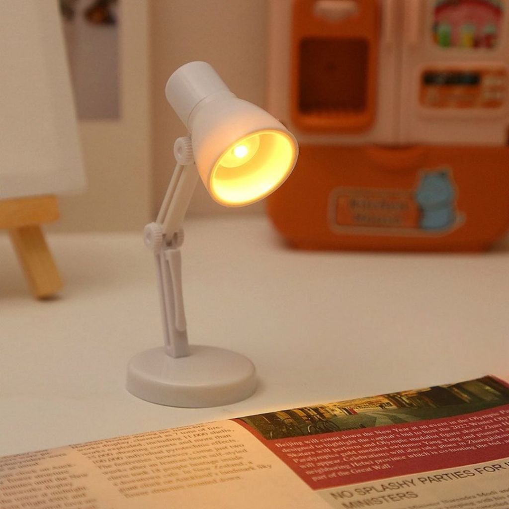 💡พร้อมส่ง💡 โคมไฟตั้งโต๊ะมินิ ไฟพร็อพตั้งโต๊ะ ขนาดเล็กพกพาง่าย สีขาว/ดำ น่ารักสไตล์มินิมอล - รูปที่ 2