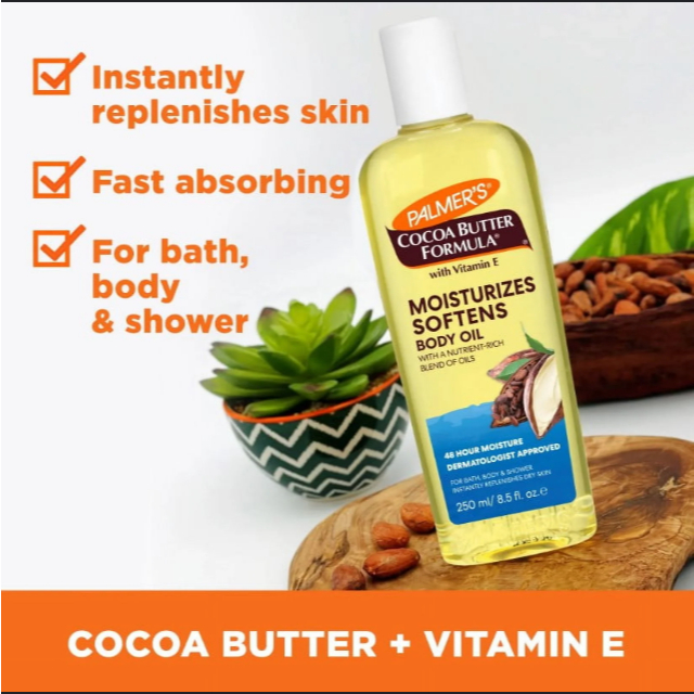 ออยล์บำรุงผิว ขนาด 250mL (Palmer’s Cocoa Butter Body Oil)
