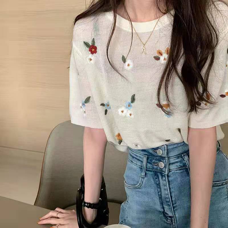 เสื้อยืดถักฤดูร้อน, เสื้อแขนสั้นปักลาย