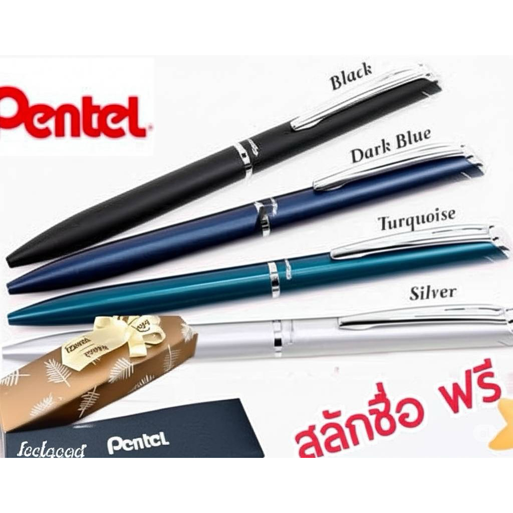 สลักชื่อฟรี Pentel Sterling Energel Twist