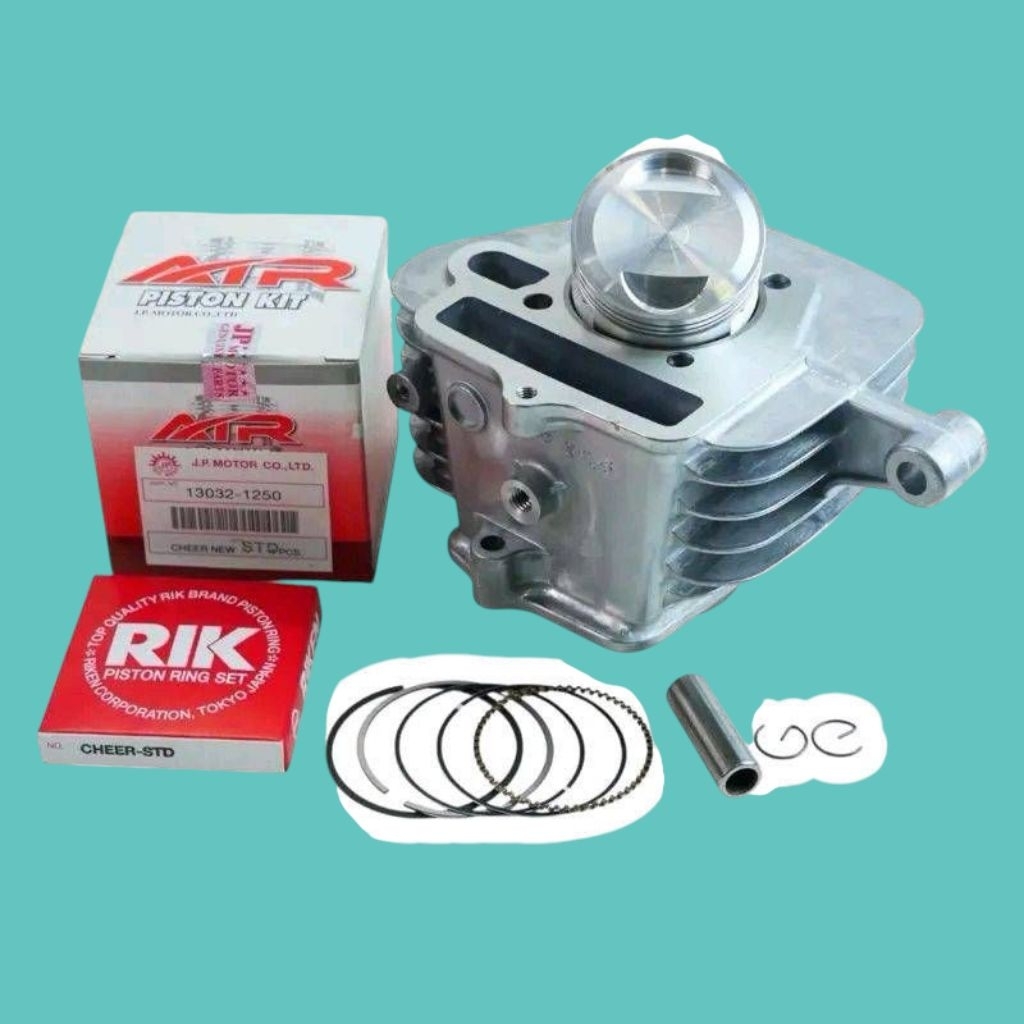 เสื้อสูบ Wave100-110 คาบูขนาด53,54,56mพร้อมลูกเชียร์ปาดหลบวาล์วKFM KFL53,54,56 ปลอกแข็งทนความร้อนสูง