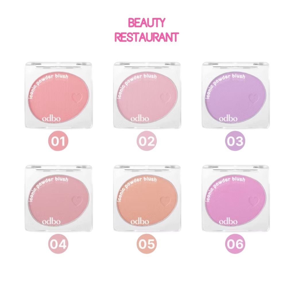 OD1325 บลัชออน ปัดแก้ม โอดีบีโอ ODBO Iconic Powder Blush