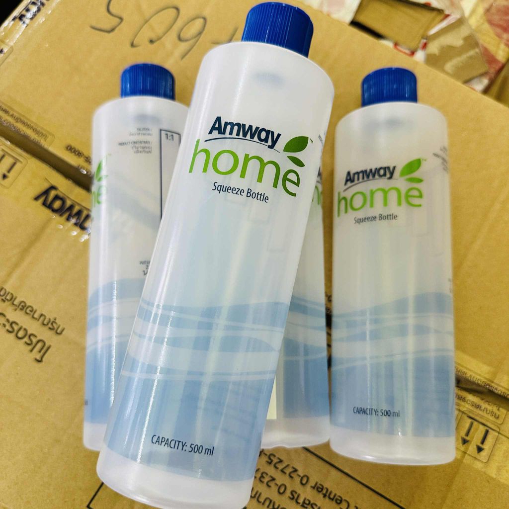 1 ขวด บีบ แอมเวย์ ใช้ใส่น้ำยาล้างจาน Amway bottle squeeze เอาแรง ทน บีบไม่ปวดมือ 500มล เติมง่าย มีขีดบอก