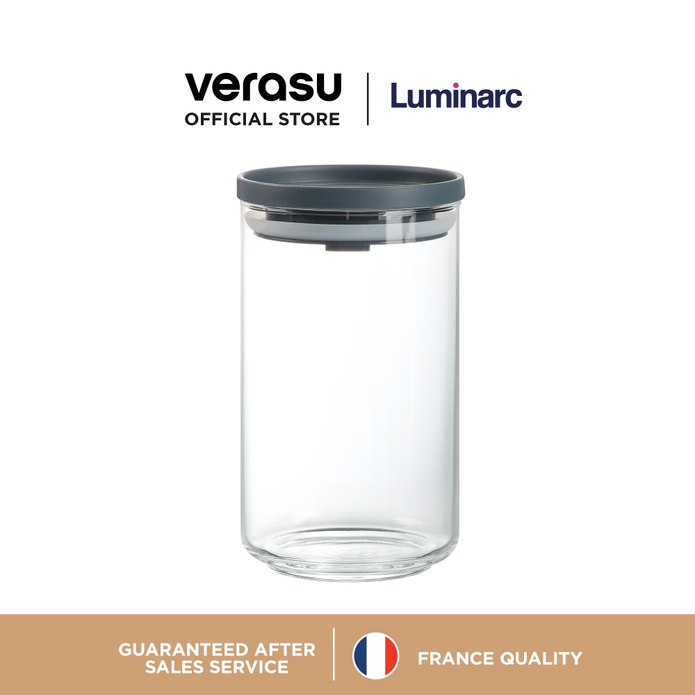 Luminarc โหลแก้ว 1.1 ลิตร พร้อมฝาสีเทา Ballet รุ่น ARC-V7545