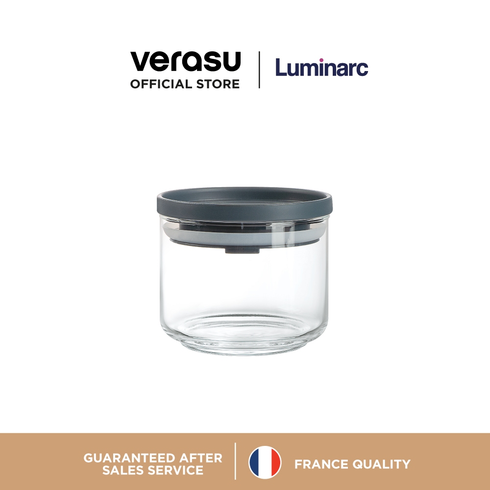 LUMINARC โหลแก้ว 0.5 ลิตร พร้อมฝาสีเทา Ballet รุ่น ARC-V7528