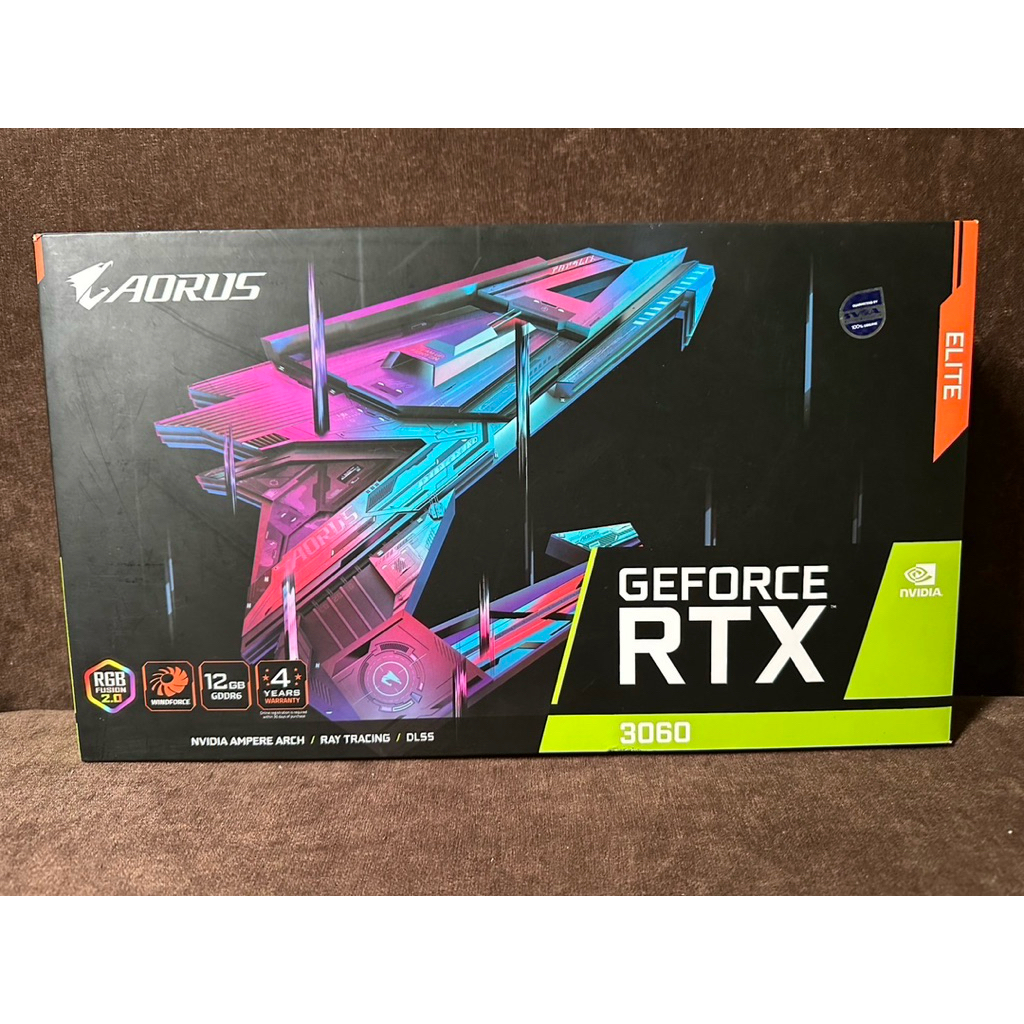 กล่องการ์ดจอ Aorus geforce rtx 3060