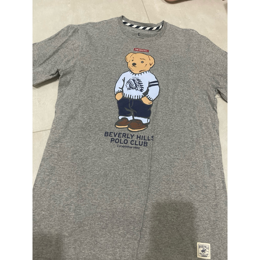 เสื้อยืด beverly hill polo club sizeL อก38 ยาว27