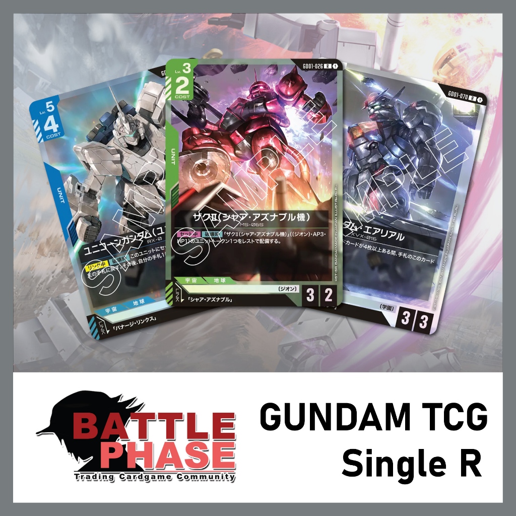 [ GUNDAM TCG JP ]  GD01 Newtype Rising Single R
