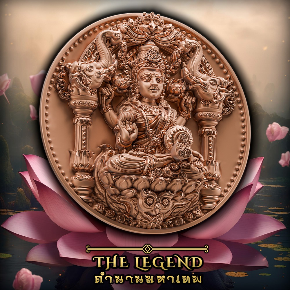 จี้ เหรียญพระแม่ลักษมี ศักดิ์สิทธิ์ ผ่านพิธี คอลเลคชั่น ตำนานมหาเทพ ดึงดูดทรัพย์สินเงินทอง เงินทองไม่รั่วไหล