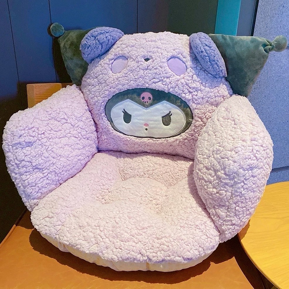 ส่งจากไทย💜 Kuromi เบาะรองนั่งคุโรมิ เบาะรองหลัง เสริมหนุนหลังกับเก้าอี้ทำงาน ที่พิงหลัง หมอนอิง 64023 - รูปที่ 6