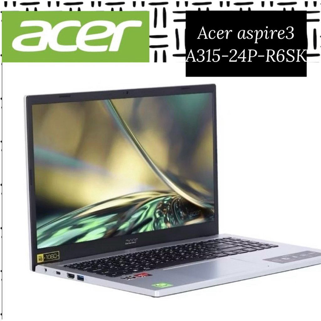 notebook  ยี่ห้อ acer  A315-24P-R6SK ของใหม่เเกะกล่อง ❤️สินค้าพร้อมส่ง