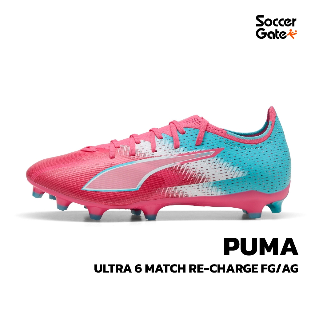 PUMA ULTRA 6 MATCH RE-CHARGE FG/AG รองเท้าสตั๊ดฟุตบอลของแท้ [โค้ด SOCC09SEP ลดสูงสุด 500 เมื่อซื้อคร