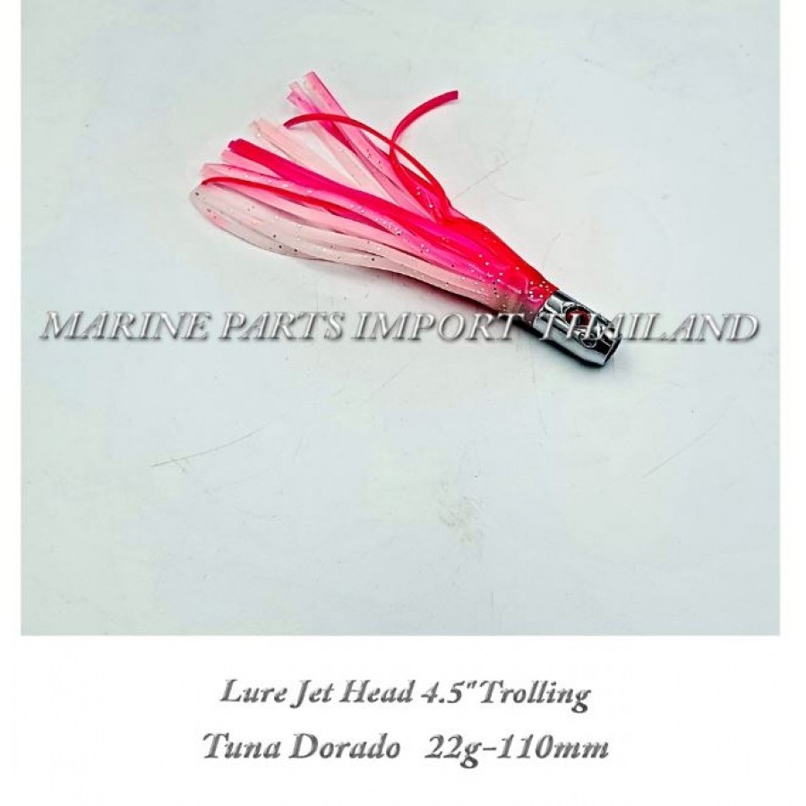 Fishing Lure Jet Head 4.5" Trolling Tuna Dorado 22g -110mm - Pink-White