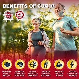 Wellness COQ10 Capsules 300MG Helps Maintain Health Blood Pressure Heart Support COQ10 สุขภาพหัวใจ