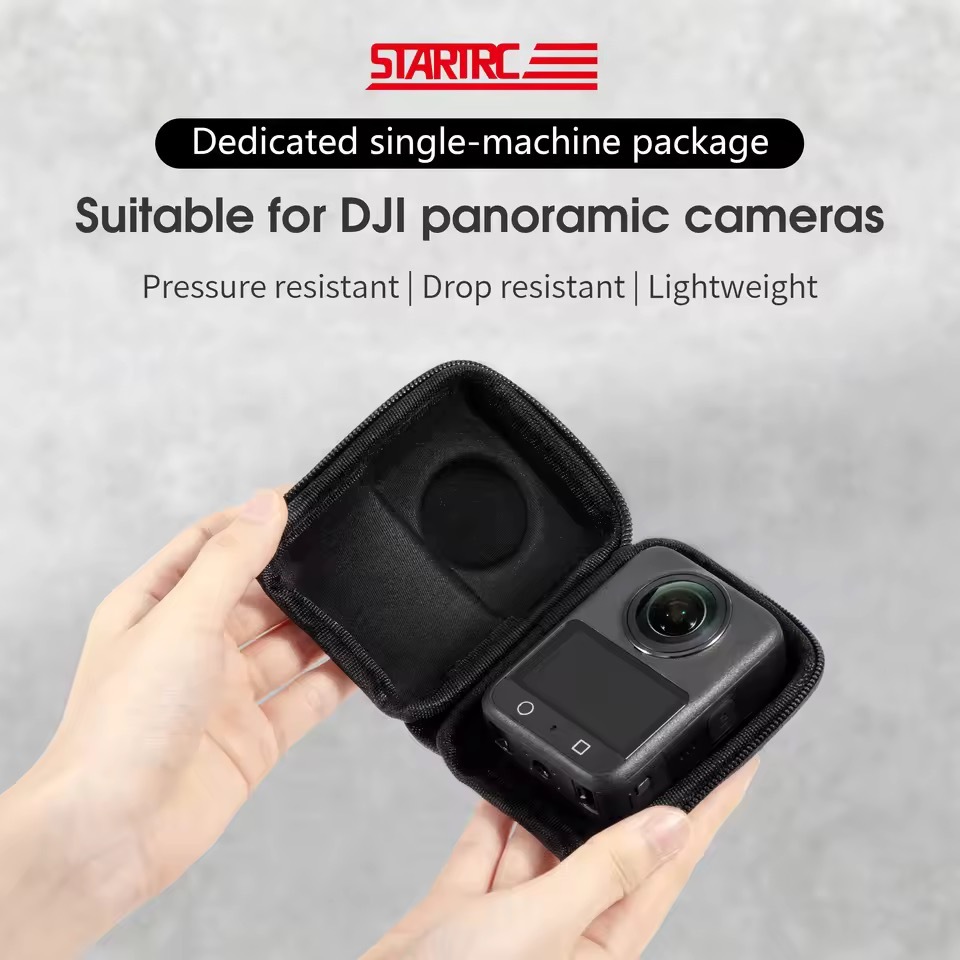STARTRC Mini Camera Case for DJI OSMO 360 Portable Travel PU Hard Storage Bag
