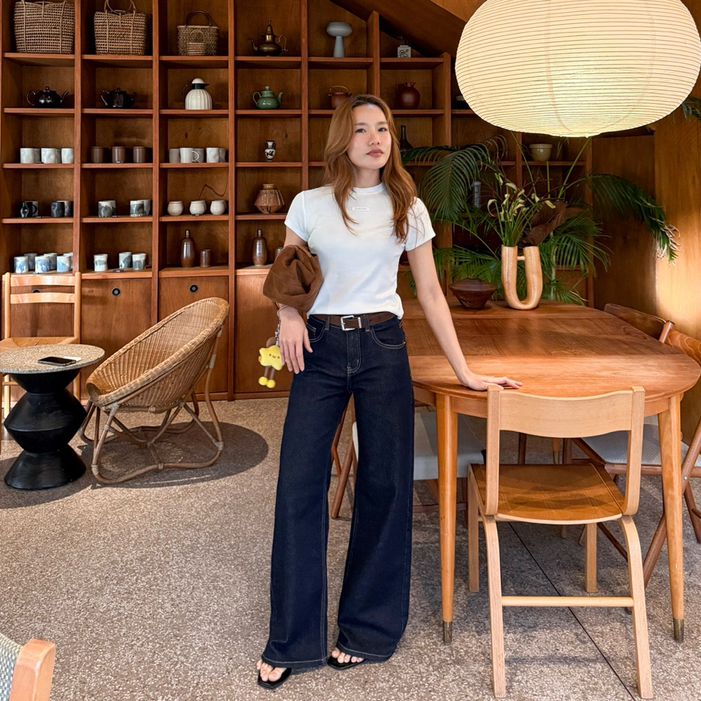 APPAREL.STORY - Luca Jeans ยีนส์กระบอกขาตรง เอวกลาง ทรงสวยพรางหุ่นดีมาก รูปที่ 6