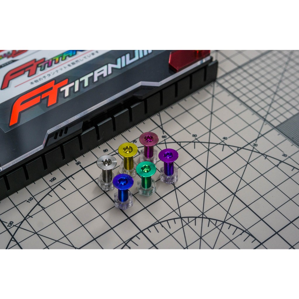 น็อตไทเทเนียมแท้ M5 หัวเตเปอร์ (Gr5)