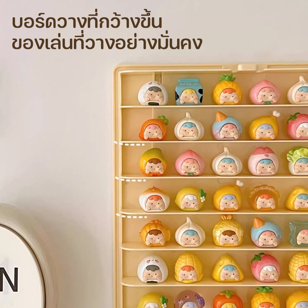 ล่องใส่โมเดล กล่องติดผนัง กล่องใส่ตุ๊กตาโชว์ พลาสติกอย่างดี กันฝุ่นกันความชื้น การออกแบบที่ปิด ทำความสะอาดง่าย - รูปที่ 5